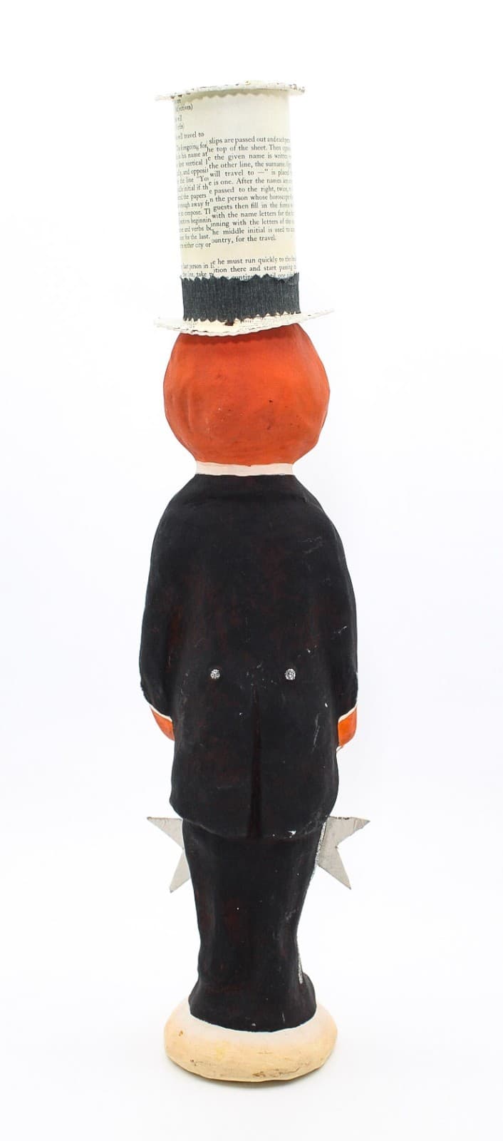 Dee Foust Bethany Lowe Boo Tuxedo Pumpkin Man Halloween Folk Art Figure 18" - Thumbnail 5