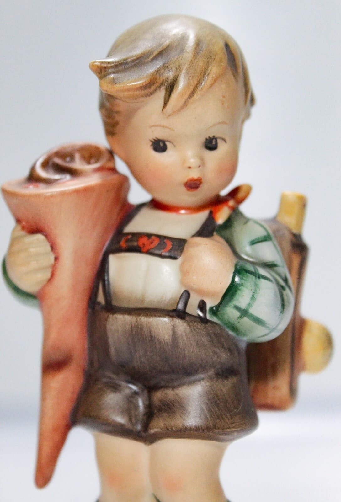 Goebel Hummel West Germany Little Scholar Hand Painted Porcelain Figurine TMK2 - Thumbnail 2