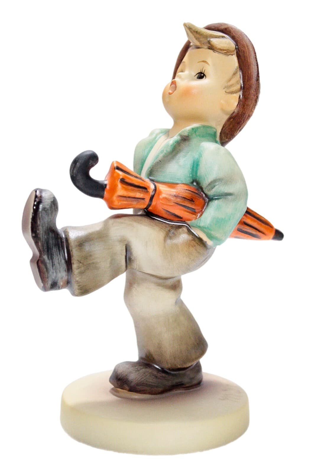 Goebel Hummel W. Germany "Happy Traveler" Hand Painted Porcelain Figurine TMK5 - Image 1