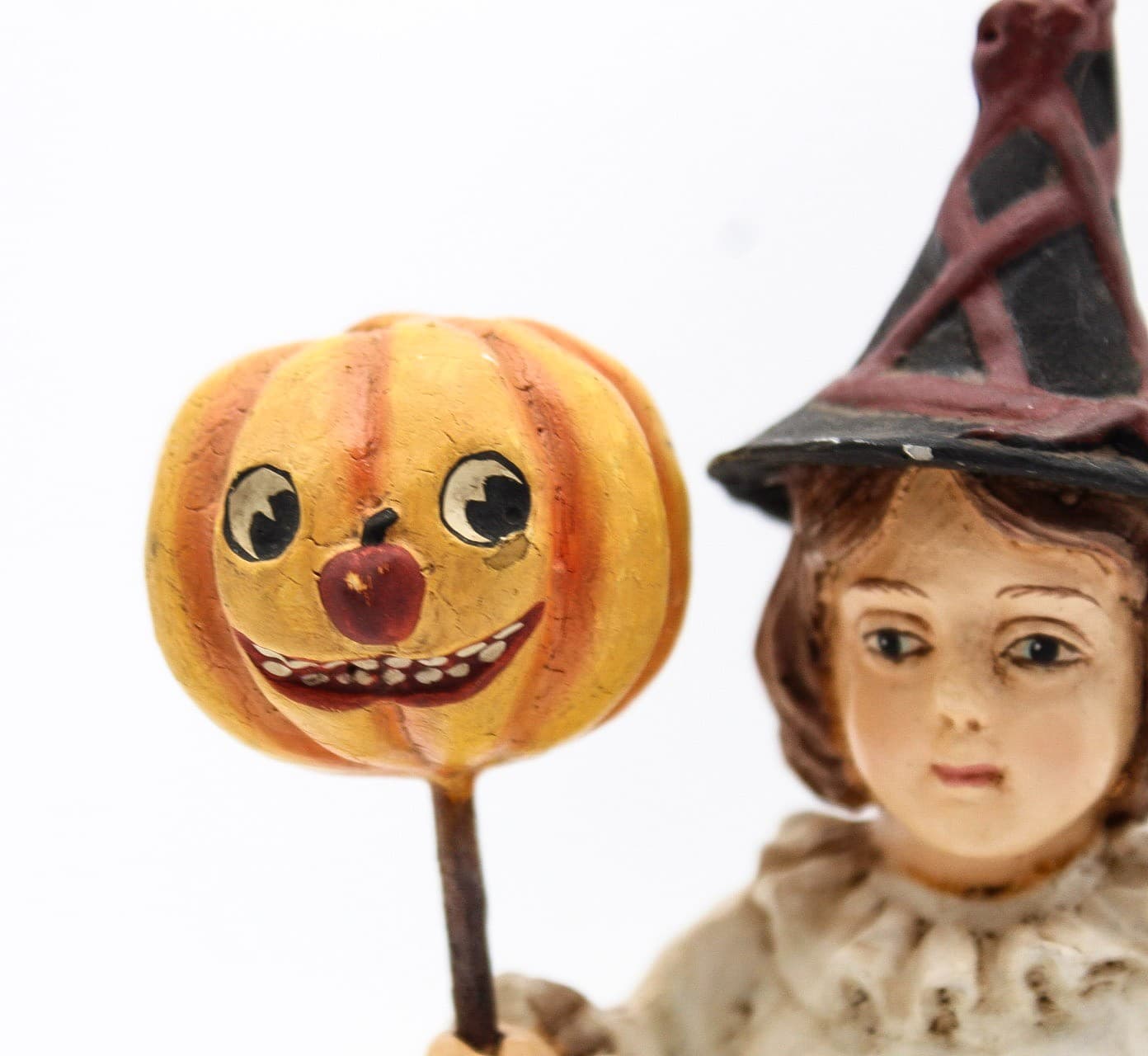 Bethany Lowe Designs Clare With With Black Kitten Halloween Folk Art Figure 7" - Thumbnail 2