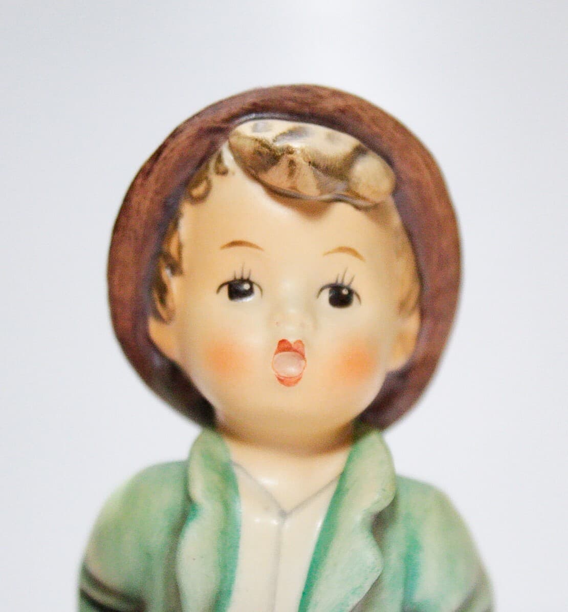 Goebel Hummel W. Germany "Happy Traveler" Hand Painted Porcelain Figurine TMK5 - Thumbnail 2