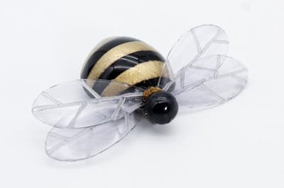 Vintage Designer CILEA PARIS France Artisan Bumblebee Statement Pin Brooch - Thumbnail 7