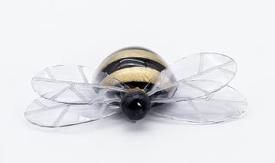 Vintage Designer CILEA PARIS France Artisan Bumblebee Statement Pin Brooch - Thumbnail 5