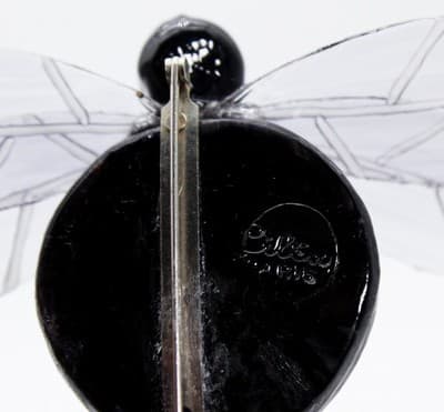 Vintage Designer CILEA PARIS France Artisan Bumblebee Statement Pin Brooch - Thumbnail 9