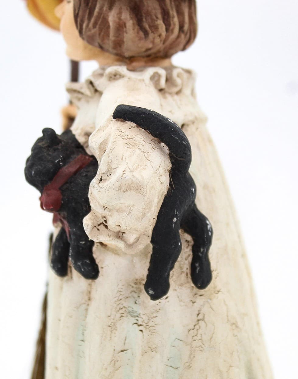 Bethany Lowe Designs Clare With With Black Kitten Halloween Folk Art Figure 7" - Thumbnail 4