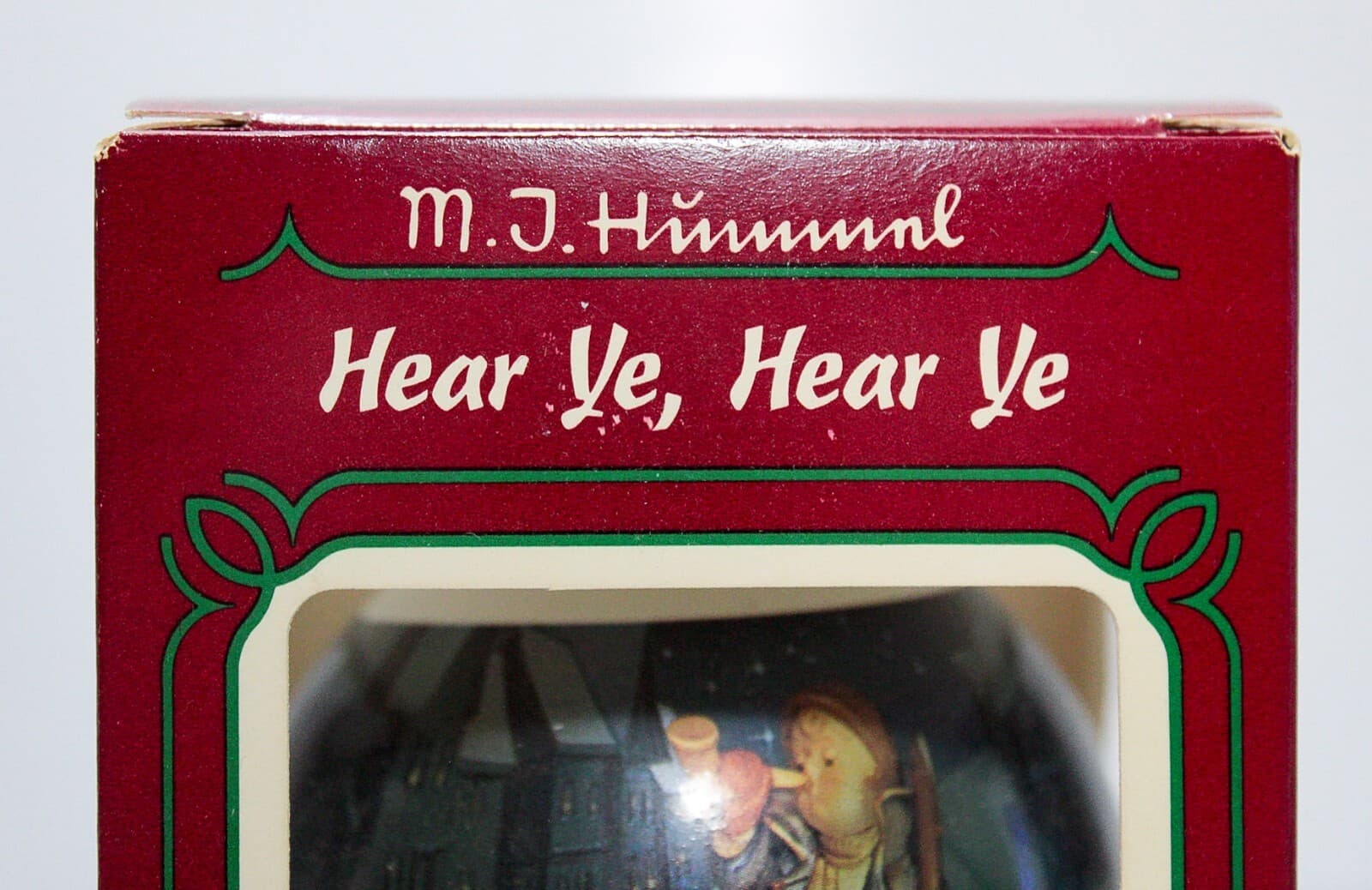 MJ Hummel Hear Ye, Hear Ye 1985 3rd Annual Edition Christmas Ornament In Box - Thumbnail 2