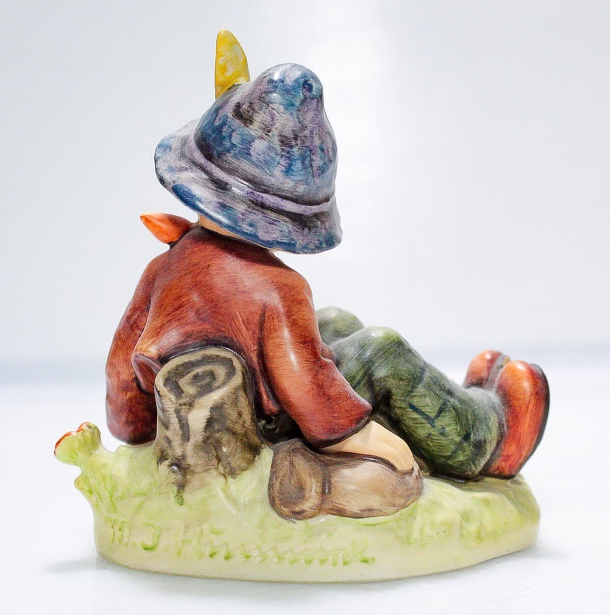 Goebel Hummel West Germany Coffee Break Hand Painted Porcelain Figurine TMK6 - Thumbnail 5