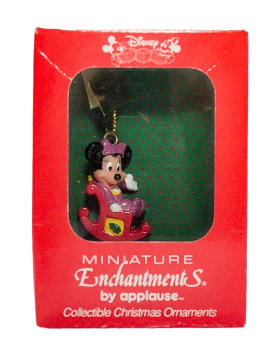 Vintage Disney Minnie Mouse Enchantments by Applause Plastic Christmas Ornament - Image 1