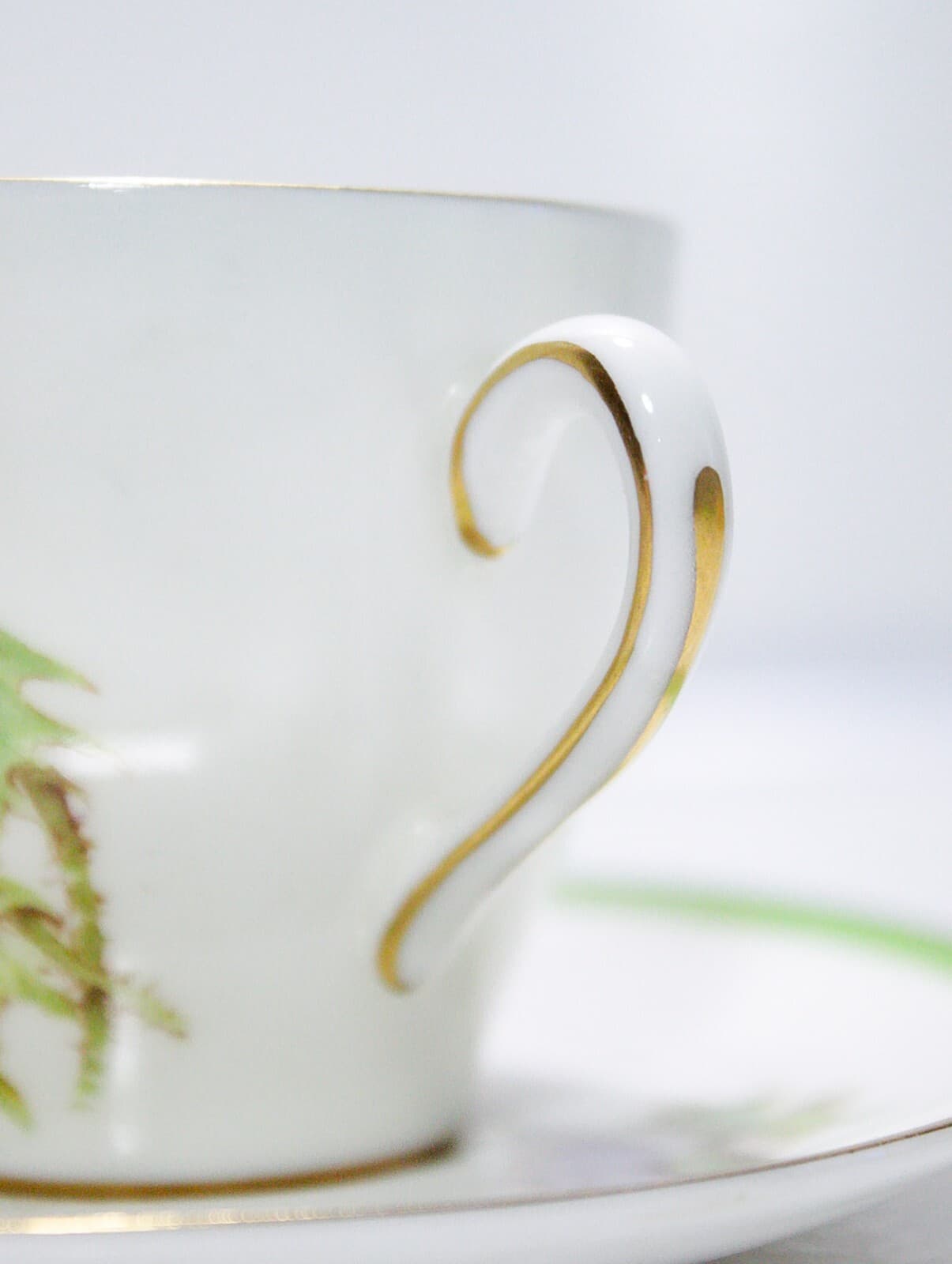 ROYAL DOULTON England Glamis Thistle Signed P. Curnock Porcelain Cup & Saucer - Thumbnail 7