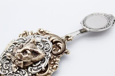 Rare Vintage Two Tone Cat & Scroll Motif Reading Spoon Bookmark - Thumbnail 5