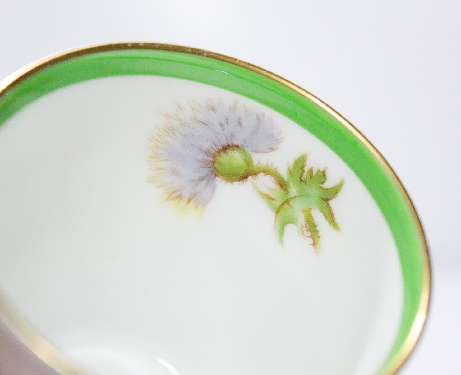 ROYAL DOULTON England Glamis Thistle Signed P. Curnock Porcelain Cup & Saucer - Thumbnail 6