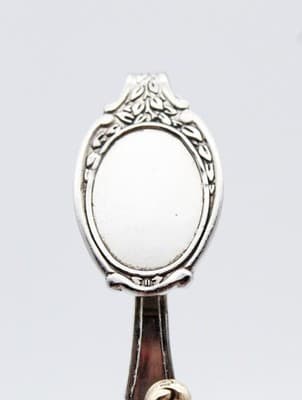 Rare Vintage Two Tone Cat & Scroll Motif Reading Spoon Bookmark - Thumbnail 6
