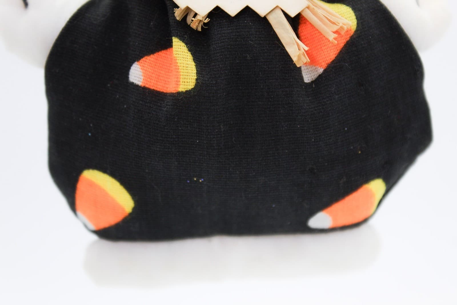 Bethany Lowe Handcrafted Halloween Cloth BOO! Ghost Candy Corn Ornament - Thumbnail 6