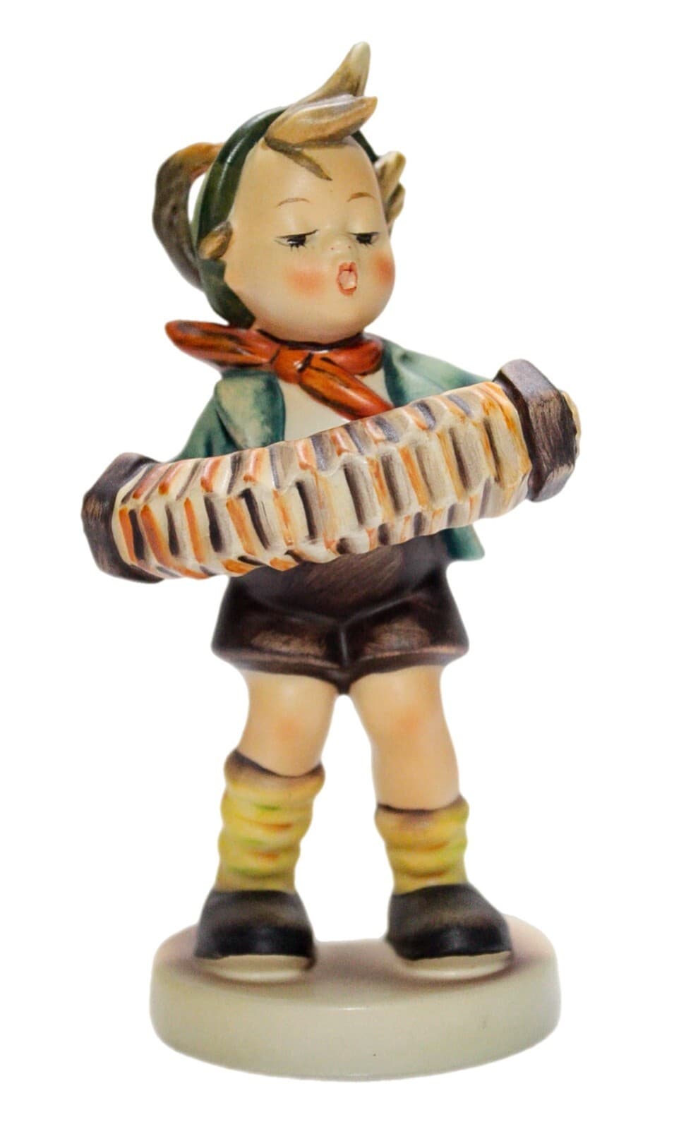 GOEBEL HUMMEL Germany "Accordion Boy" Hand Painted Porcelain Figurine TMK5 - Image 1