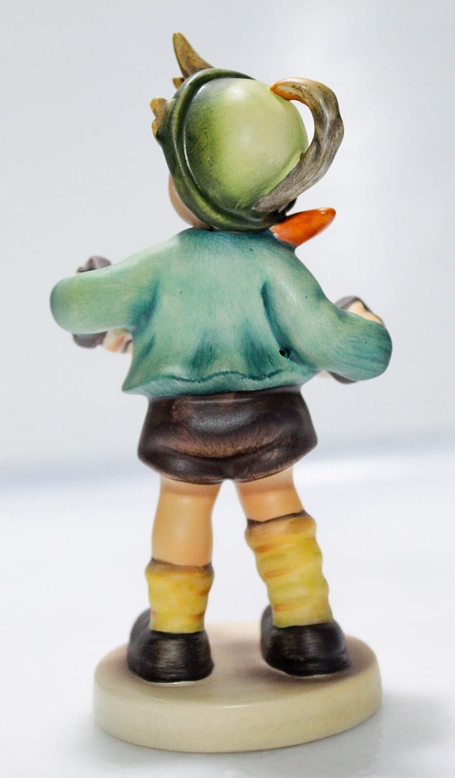 GOEBEL HUMMEL Germany "Accordion Boy" Hand Painted Porcelain Figurine TMK5 - Thumbnail 4
