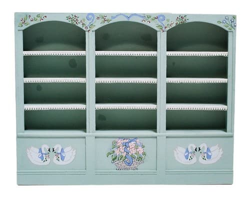 Vintage 1975 Dollhouse Miniature HOUSEWORKS LTD. Hand Painted Cottage Bookcase - Image 1