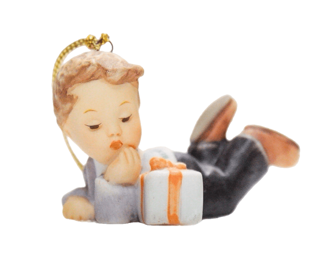 Berta Hummel Goebel 2000 "What Could It Be" Porcelain Christmas Ornament - Image 1
