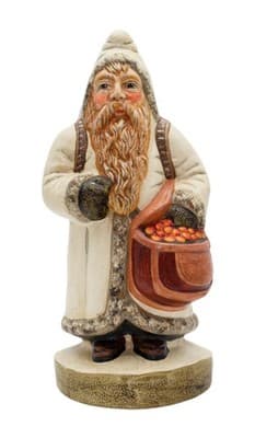 Vaillancourt 1991 Vintage Father Christmas Folk Art Santa Chalkware Figure #395 - Image 1