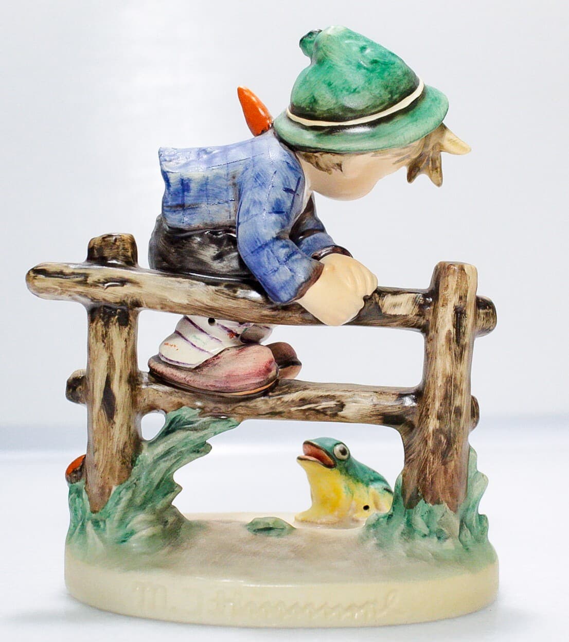 GOEBEL HUMMEL Germany "Retreat To Safety" Hand Painted Porcelain Figurine TMK6 - Thumbnail 4