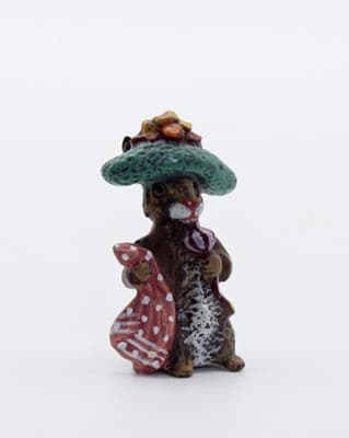 Antique FRITZ BERMANN Cold Painted Vienna Bronze Beatrix Potter Benjamin Bunny - Thumbnail 5