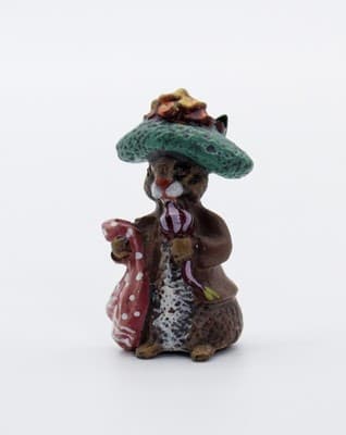 Antique FRITZ BERMANN Cold Painted Vienna Bronze Beatrix Potter Benjamin Bunny - Thumbnail 6