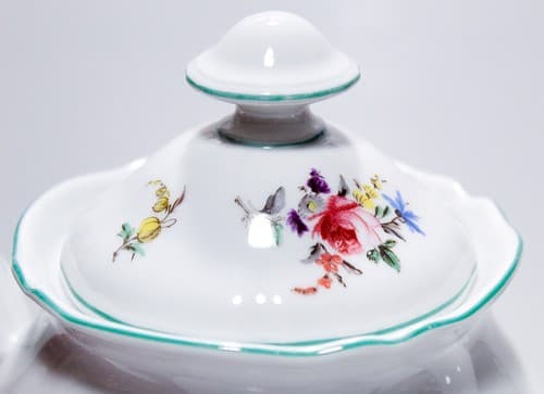 HUTSCHENREUTHER SELB Bavaria Germany Floral Motif Porcelain Coffee Pot - Thumbnail 4