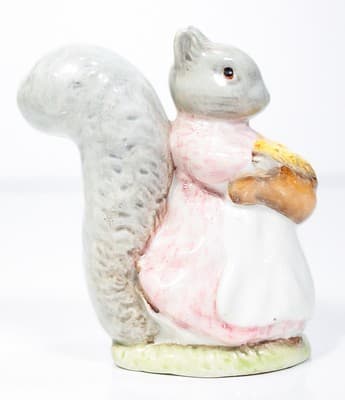 BESWICK ENGLAND Beatrix Potter "Goody Tiptoes" Squirrel Porcelain Figurine - Thumbnail 3