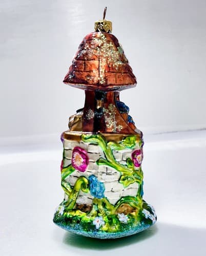 Christopher Radko Well Wishes Make A Wish Foundation Glass Ornament Vintage - Thumbnail 2