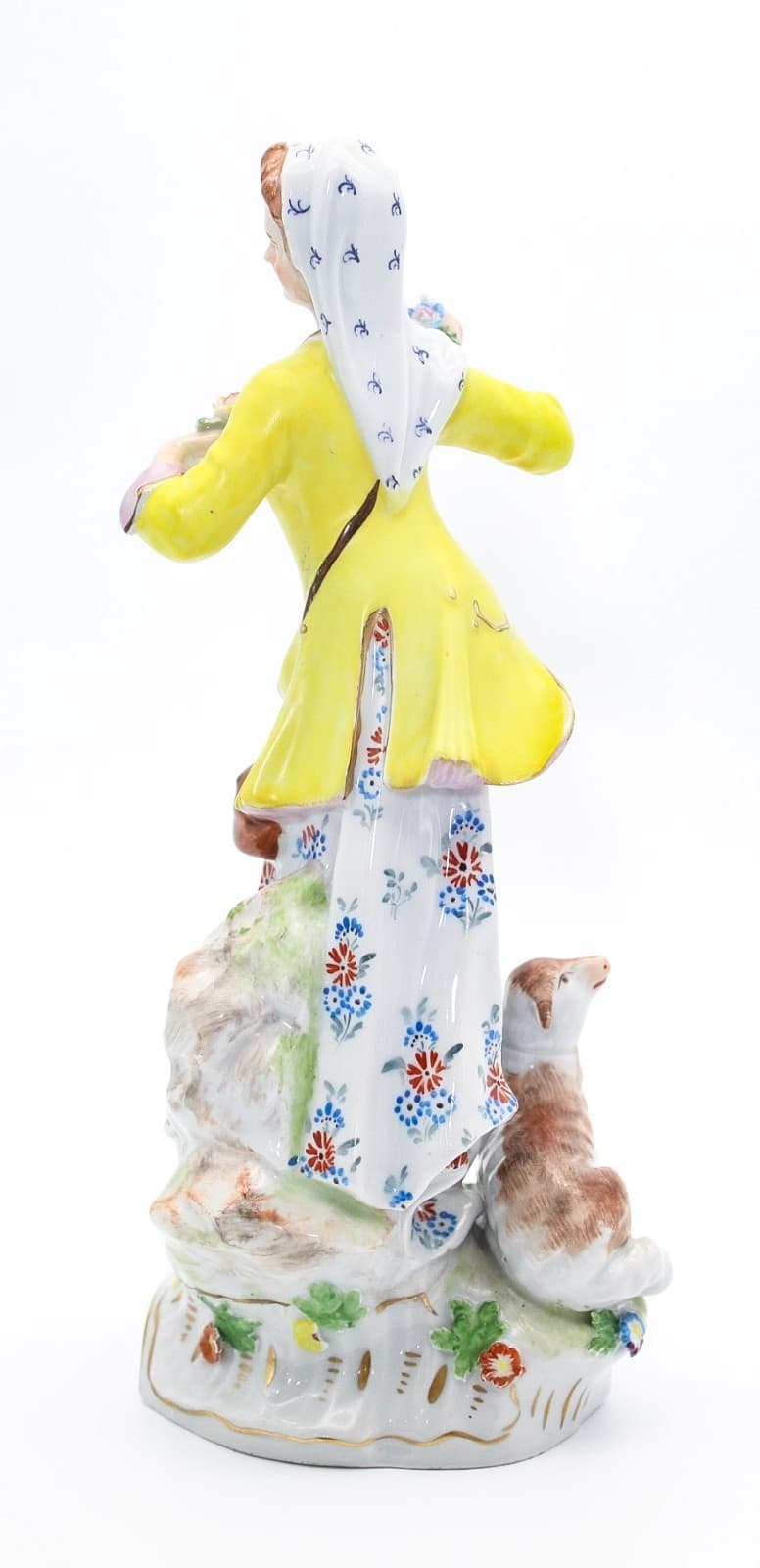 Carl Thieme Germany Dresden Antique Hand Painted Shepherds Porcelain Figurines - Thumbnail 6