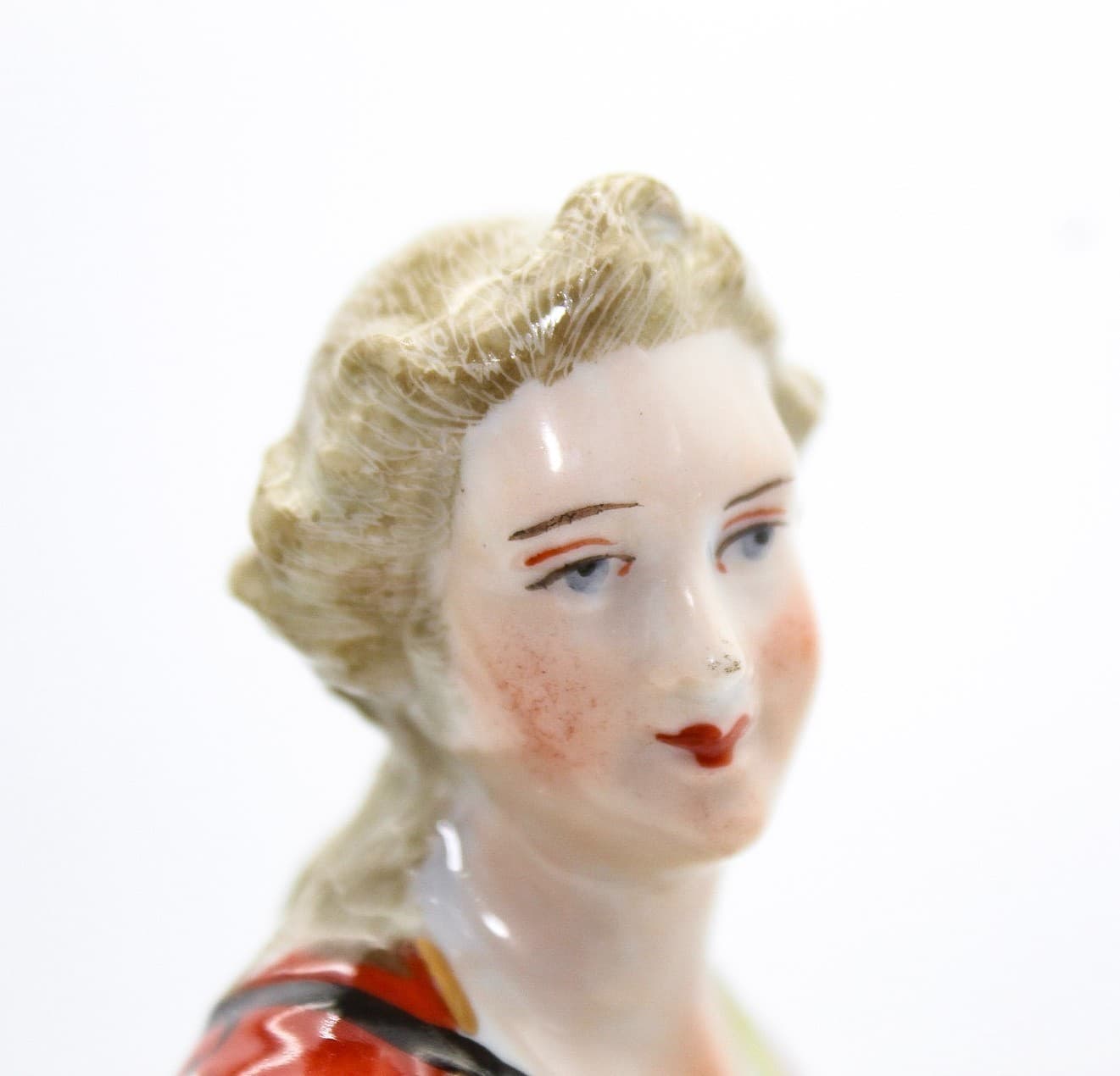 Carl Thieme Germany Dresden Antique Hand Painted Shepherds Porcelain Figurines - Thumbnail 12