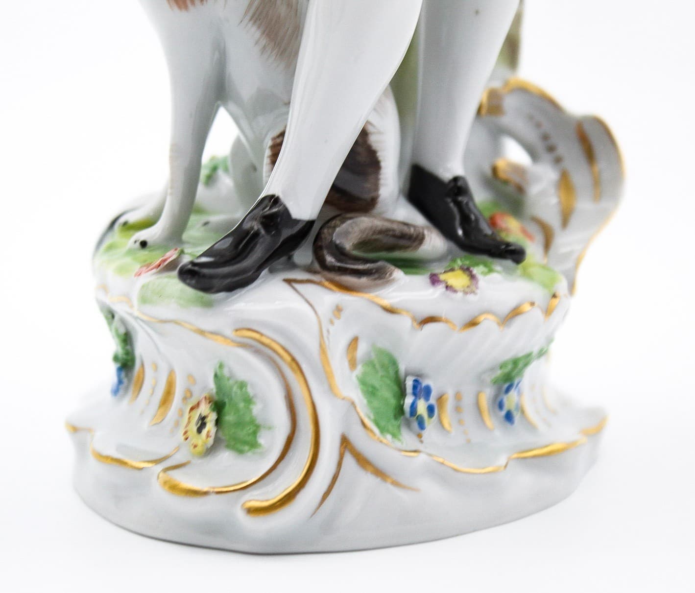 Carl Thieme Germany Dresden Antique Hand Painted Shepherds Porcelain Figurines - Thumbnail 16