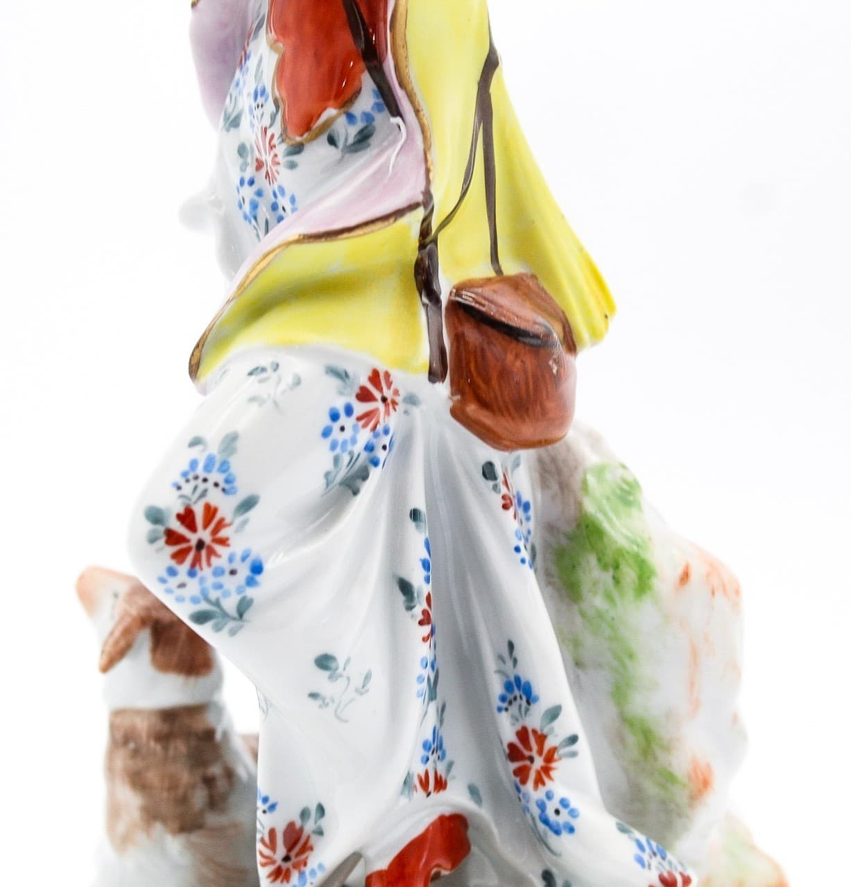 Carl Thieme Germany Dresden Antique Hand Painted Shepherds Porcelain Figurines - Thumbnail 8