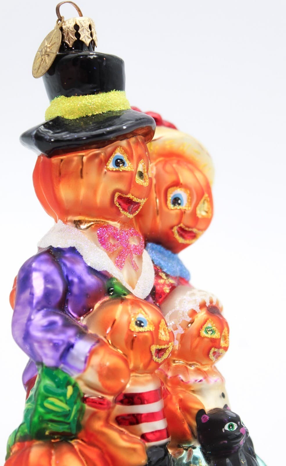 Christopher Radko The Patchworthies Halloween Christmas Glass Ornament Vintage - Thumbnail 2