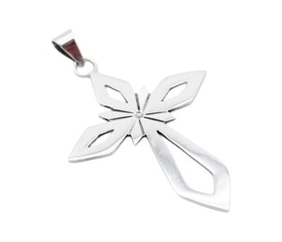 Vintage Sterling Silver 925 Mexico Taxco Open Work Cross Pendant - Image 1