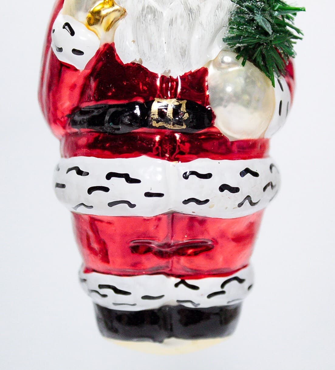 Christborn Germany Blown Glass Hand Painted Santa Clau Christmas Ornament - Thumbnail 3