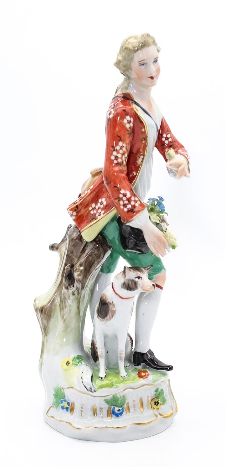 Carl Thieme Germany Dresden Antique Hand Painted Shepherds Porcelain Figurines - Thumbnail 3