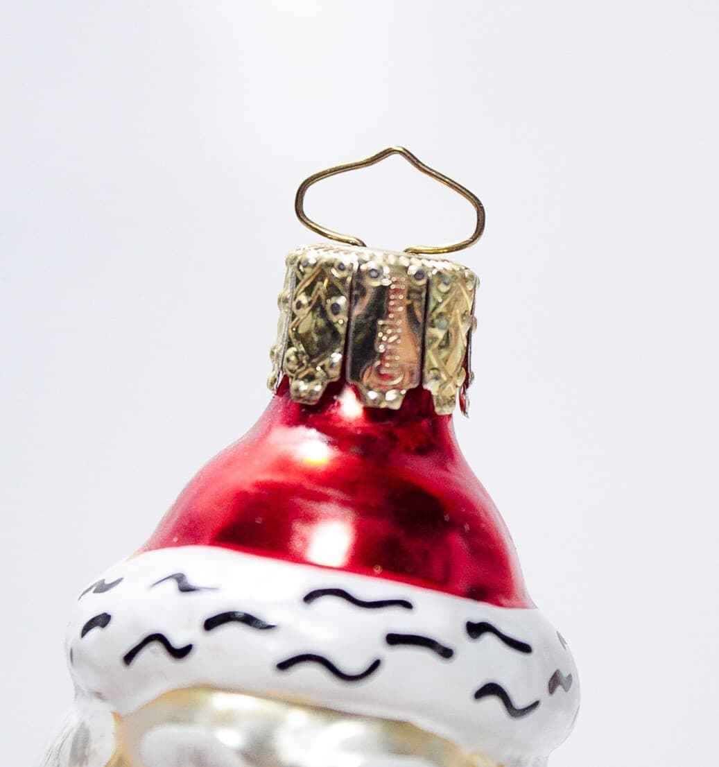 Christborn Germany Blown Glass Hand Painted Santa Clau Christmas Ornament - Thumbnail 5