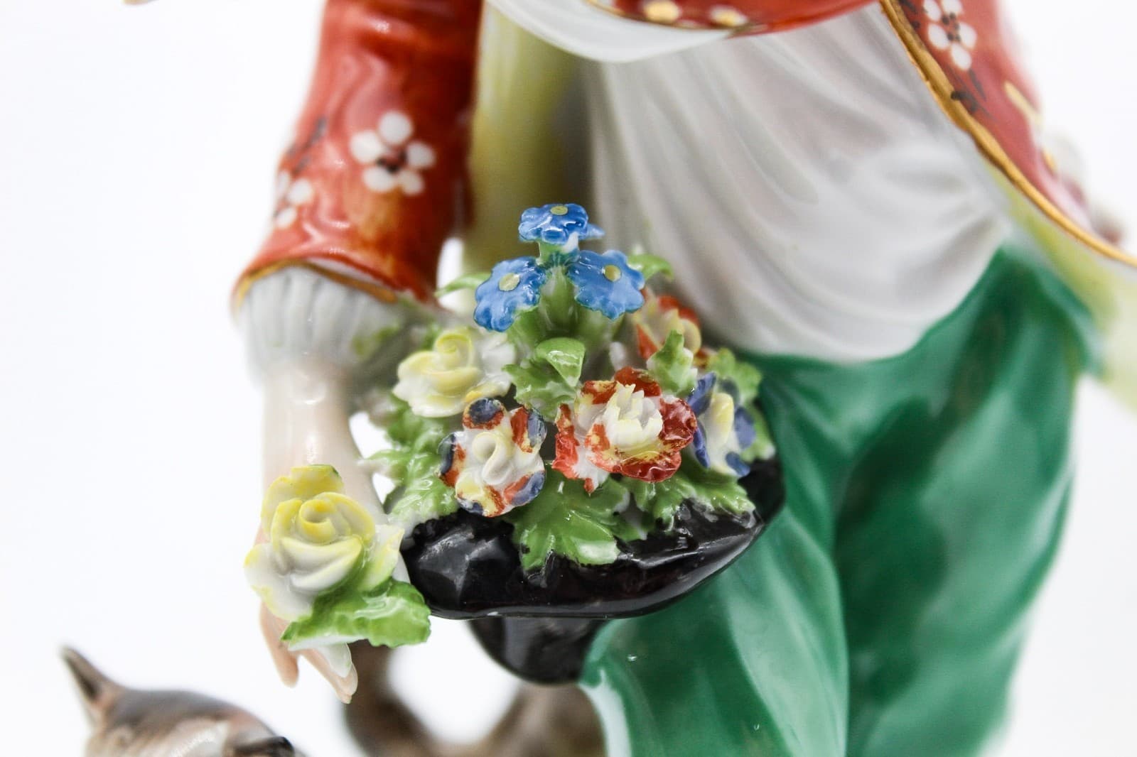 Carl Thieme Germany Dresden Antique Hand Painted Shepherds Porcelain Figurines - Thumbnail 15