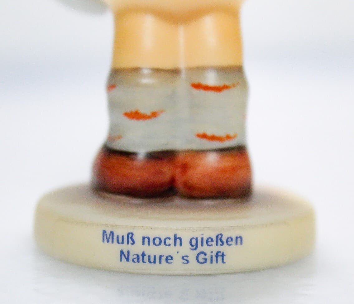GOEBEL HUMMEL W. Germany "Nature's Gift" Hand Painted Porcelain Figurine TMK7 - Thumbnail 3