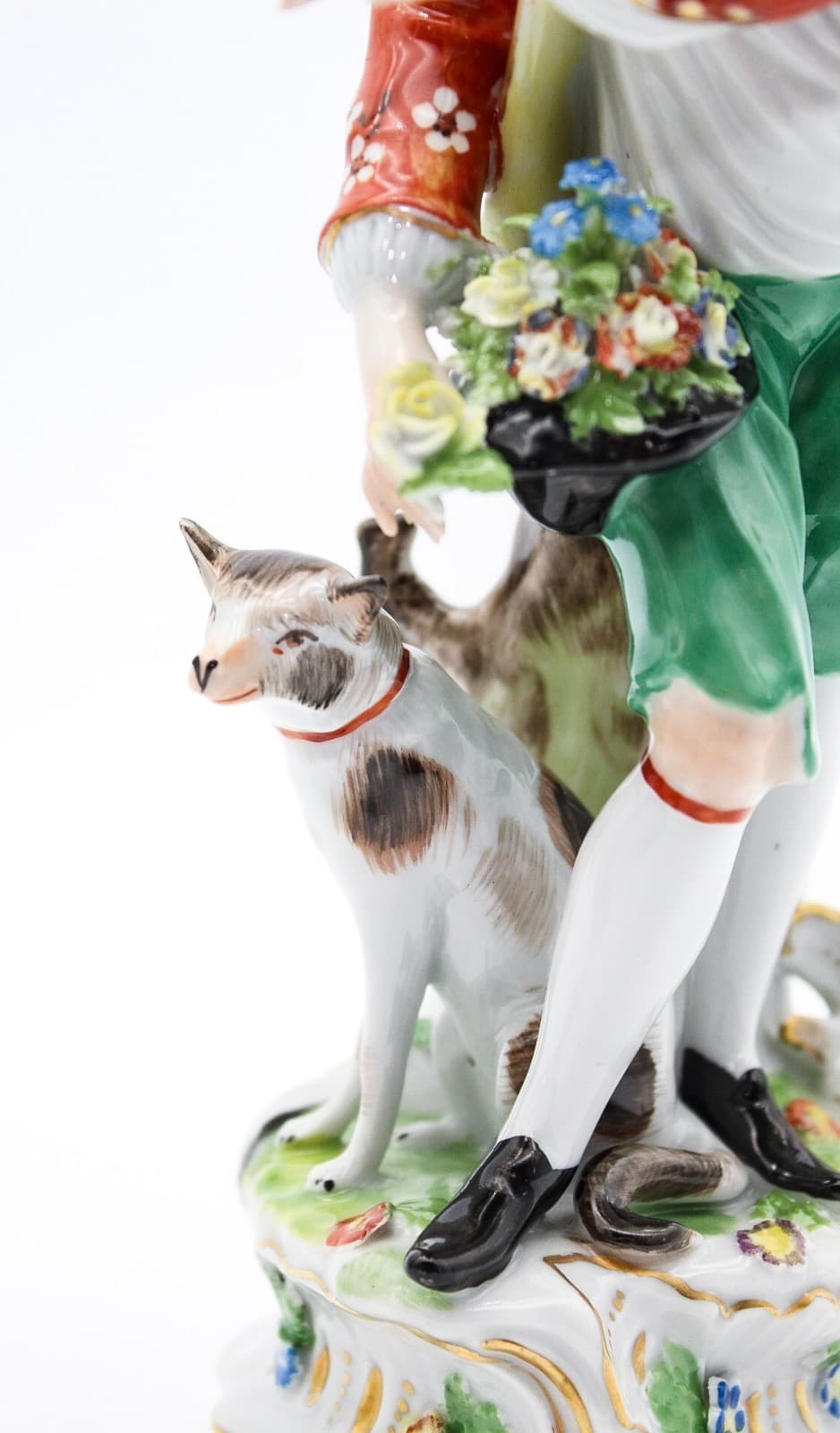 Carl Thieme Germany Dresden Antique Hand Painted Shepherds Porcelain Figurines - Thumbnail 17