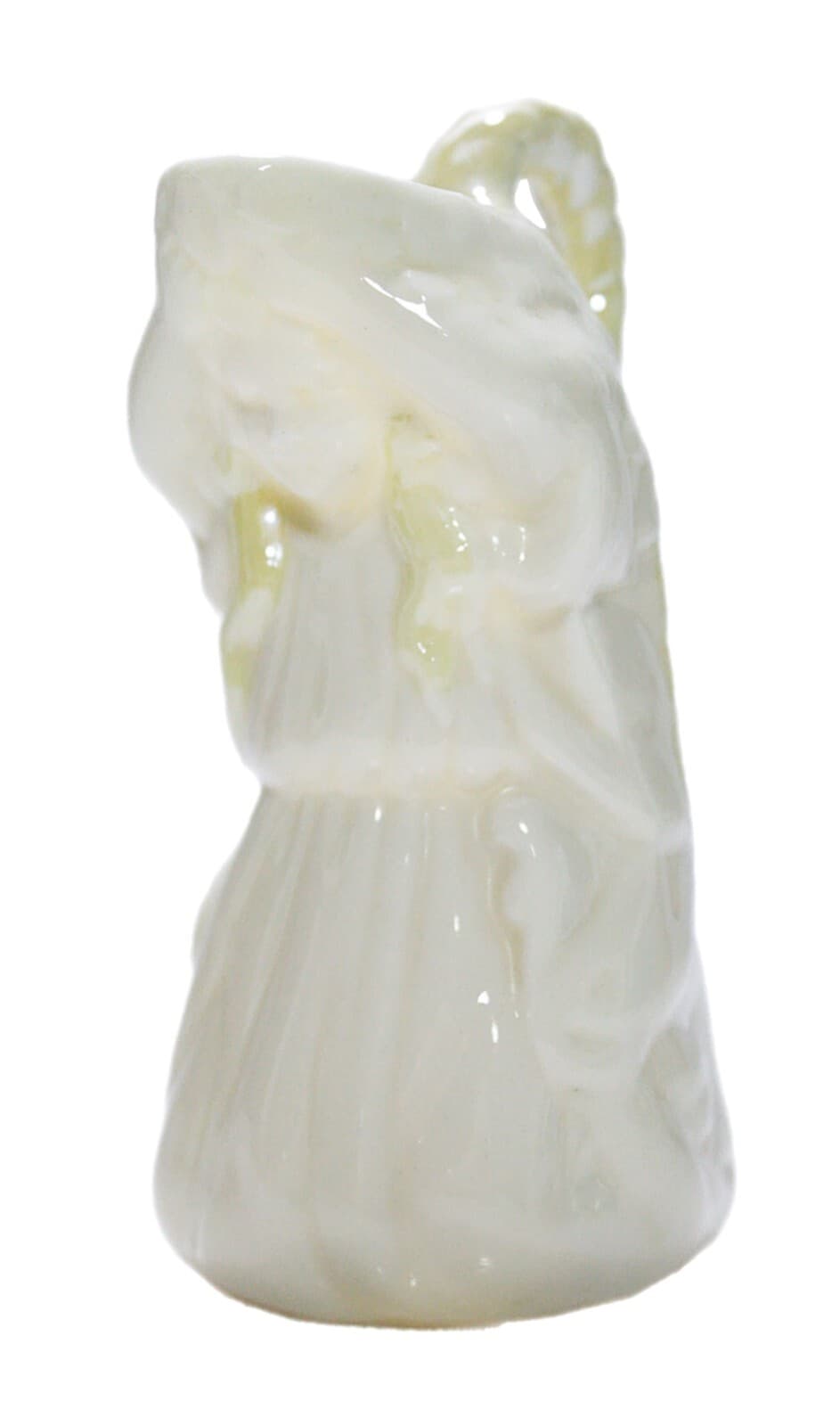 Belleek Ireland Fine Porcelain Girl Maiden Motif Small Creamer Pitcher Vintage - Image 1