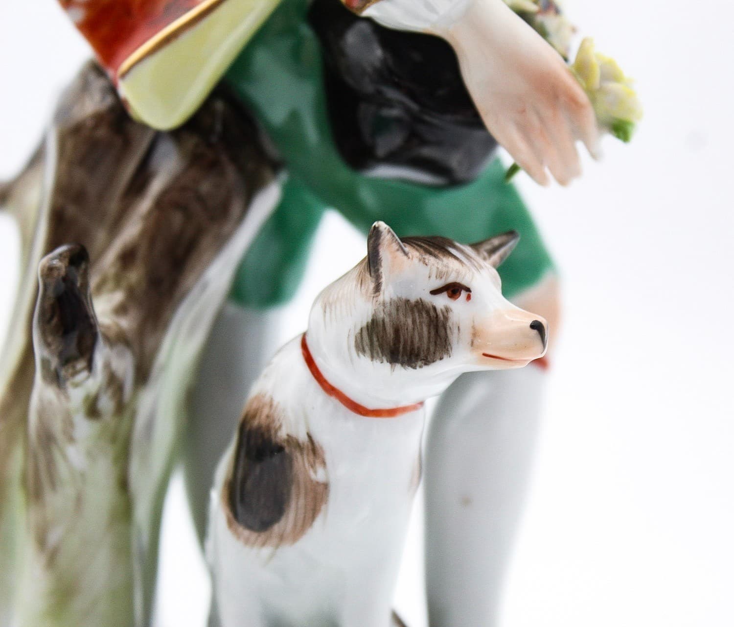 Carl Thieme Germany Dresden Antique Hand Painted Shepherds Porcelain Figurines - Thumbnail 13