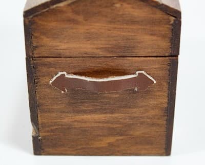 Vintage Dollhouse Miniature Handcrafted Wood Blanket Chest - Thumbnail 7