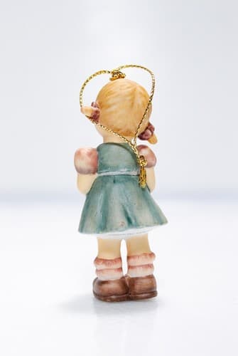 Berta Hummel Goebel 1999 "A Treat For St. Nick" Porcelain Christmas Ornament - Thumbnail 2