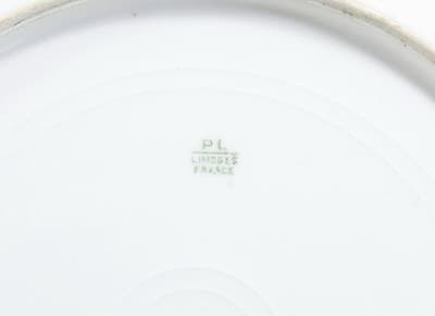 Antique LIMOGES France Hand Painted Gold Gilt Rim Porcelain Cabinet Plate - Thumbnail 6