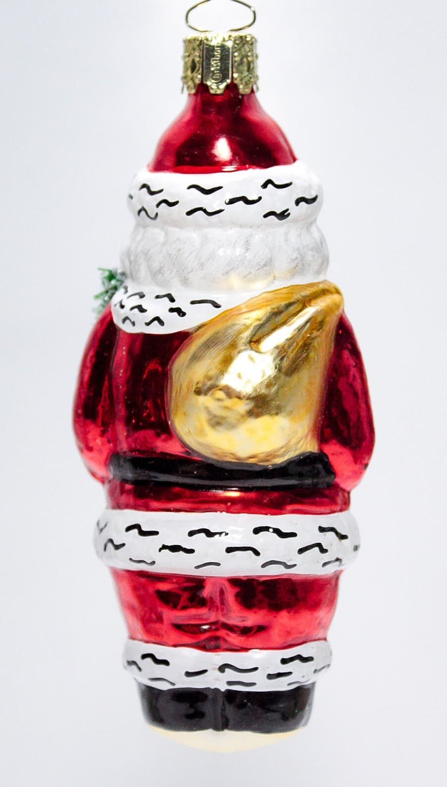 Christborn Germany Blown Glass Hand Painted Santa Clau Christmas Ornament - Thumbnail 6