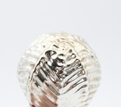 Antique Germany Mercury Glass Feathered Pear Tree Christmas Ornament - Thumbnail 5