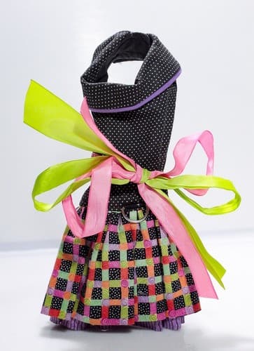 Designer LINDA HIGGINS Couture Classy Doggie Designs Multicolor Small Dog Dress - Thumbnail 5