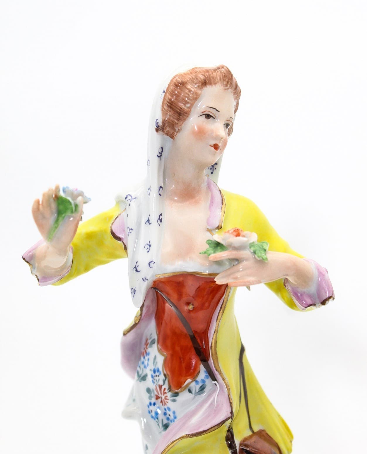 Carl Thieme Germany Dresden Antique Hand Painted Shepherds Porcelain Figurines - Thumbnail 23