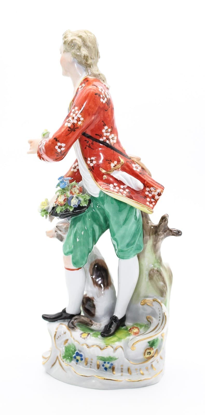 Carl Thieme Germany Dresden Antique Hand Painted Shepherds Porcelain Figurines - Thumbnail 10